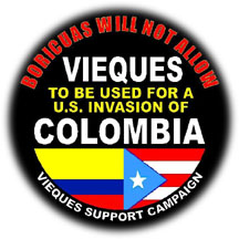 Estamos solidarios con la lucha Colombiana